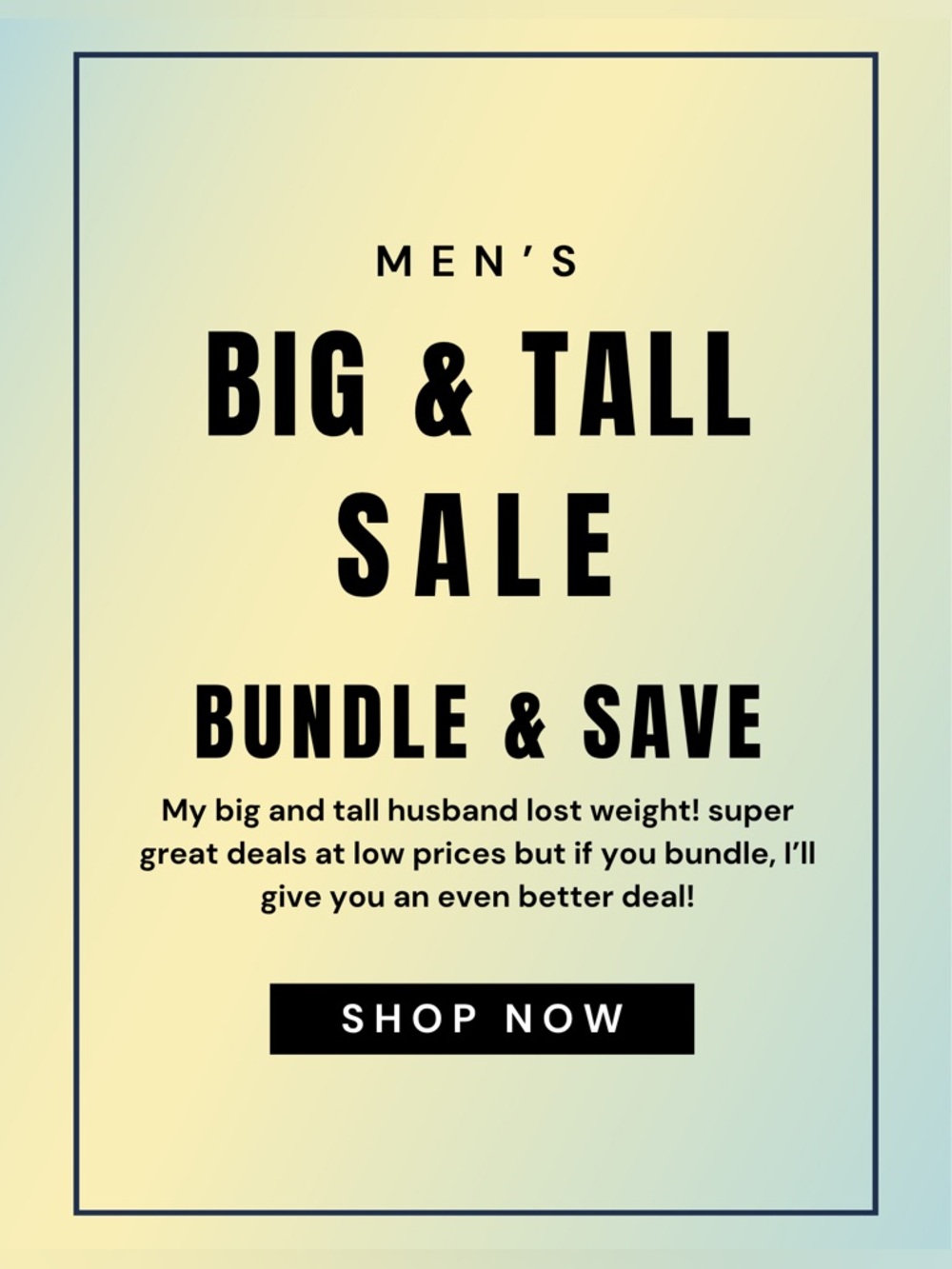 Men’s Sale!
